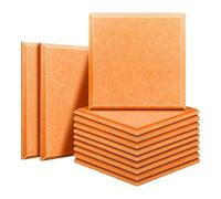 Paneles acústicos para paredes 12pcs Acoust Insulation Panels Home Studio Absorbing Soundproof Square Sound Proofing Wall for Room Noise Insulator Pad(4,1.2cm Super Density)