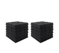 Paneles AcúSticos Para Paredes 6/12/24Pcs Sound Proof Foam Panels Acoustic High Density Soundproof Wall for Home Studio(Black,24pcs)