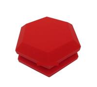 Paneles acústicos para paredes 6/12Pack Hexagonal Acoustic Foam Retardant Studio Noise Insulation Sound Absorption Treatment Panels 2 Inches Thickness(Red,6PACK)