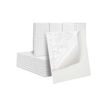 Paneles acústicos para paredes 6/12pcs Self Adhesive Acoustic Panels Board Sound Absorbing Insulation Proof Wall Home Studio Foam(WHITE,6pcs)