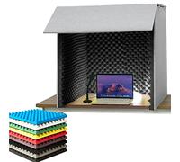 Paneles acústicos portátiles, Cabina de grabación vocal portátil, cabina de grabación vocal portátil de fabricación propia