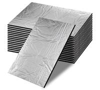 Paneles aislantes de aluminio de 5 mm, 15 unidades, 250 x 180 mm, autoadhesivas, aislamiento acústico y antivibración, 0,68 m²
