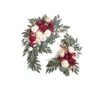 Paneles Artificiales para Paredes vivas, 2 Flores Artificiales for letreros de Bienvenida Boda, decoración Floral(7)