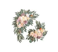 Paneles Artificiales para Paredes vivas, 2 Flores Artificiales for letreros de Bienvenida Boda, decoración Floral(4)