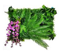 Paneles Artificiales para Paredes vivas, Panel de Flores Artificiales glicina Decorativas simulación 40 cm x 60(Picture Color-11)