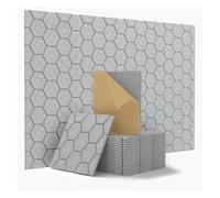 Paneles de absorción de ruido, textura de fibra de poliéster, color elegante, decoración perfecta, integración de cine en casa, paneles acústicos adhesivos, azulejos acústicos, diseño de panales