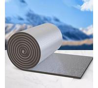 Paneles de aislamiento de barrera radiante, espuma autoadhesiva con lámina de aluminio para paredes, loft, techo, automóviles, tuberías, reducen la pérdida de calor, fácil corte, 15 mm de grosor