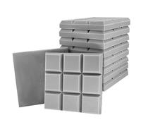 Paneles de amortiguación de ruido, espuma absorbente de sonido | 10x Sedio Studio Webedes - 12x12x2 pulgadas de alta densidad resistente a la manta resistente al fuego para la sala de reuniones de dor