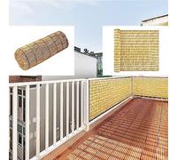Paneles de bambú para exteriores, patio, piscina, jardín, villa, 100 x 700 cm, elegante valla para plantas para mayor privacidad y estética