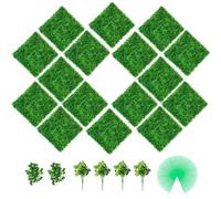 Paneles de boj de boj de Vevor 16 PCS 20 """" X20 """" Paneles de pared de la pared de la pared de la pared de hierba verde.