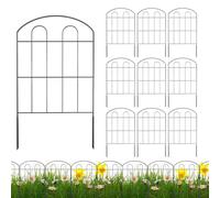 Paneles de cerca, no Dig Rustproof Iron Landscape Fencing, metal Wire Arched Ground Defense 22,83 x 12,6 pulgadas, decorativo Animal Barrera, Durable Garden Divider for Flower Bed Pathway