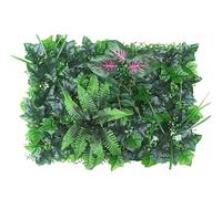 Paneles De Césped Artificial Verde, Paquete De 12 Piezas, Valla De Césped, Fondo De Césped Artificial, Ideal For Cercas De Jardín, Privacidad Y Decoración Del Hogar(Style J)