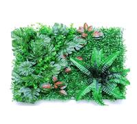 Paneles De Césped Artificial Verde, Paquete De 12 Piezas, Valla De Césped, Fondo De Césped Artificial, Ideal For Cercas De Jardín, Privacidad Y Decoración Del Hogar(Style G)