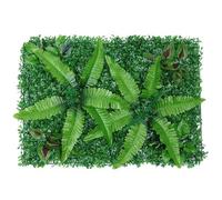 Paneles De Césped Artificial Verde, Paquete De 12 Piezas, Valla De Césped, Fondo De Césped Artificial, Ideal For Cercas De Jardín, Privacidad Y Decoración Del Hogar(Style A)