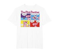 Paneles de cómic de The Pink Panther Camiseta, Hombre Tallas Grandes, Blanco, 3X Alto