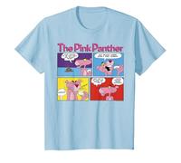 Paneles de cómic de The Pink Panther Camiseta, Niños, Azul Bebé, 2 años