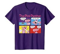 Paneles de cómic de The Pink Panther Camiseta, Niños, Morado, 2 años