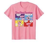 Paneles de cómic de The Pink Panther Camiseta, Niños, Rosado, 3 años