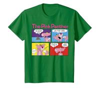 Paneles de cómic de The Pink Panther Camiseta, Niños, Verde Kelly, 2 años