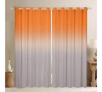 Paneles de cortinas opacas con aislamiento térmico e insonorizados, con ojales grises, para sala de estar y dormitorio adolescente, impresión digital, 139,7 x 175,3 cm, juego de 2