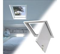 Paneles de escotilla de acceso al ático con cerradura para puerta de inspección para electricidad y fontanería, 40 x 45 cm, cubierta universal para agujeros de revisión