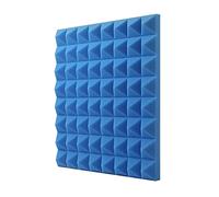Paneles de espuma acústica, espuma absorbente de sonido de 5 cm de grosor para estudios de grabación y cine en casa, diseño ignífugo, 50 x 50 cm para mejorar la calidad de audio