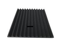 Paneles de espuma acústica Paneles de espuma acústica 12 piezas 300 x 25 mm for aislamiento acústico, cuñas for estudio, paneles pared absorbentes sonido(Black)