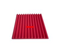 Paneles de espuma acústica Paneles de espuma acústica 12 piezas 300 x 25 mm for aislamiento acústico, cuñas for estudio, paneles pared absorbentes sonido(Red)