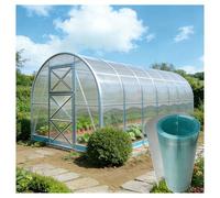 Paneles de invernadero de policarbonato de 0,8 mm, resistentes a los rayos UV, láminas de techo para jardines, terrazas, techos, patios, invernaderos (1 x 3 x 3 m)