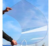 Paneles de láminas de plástico para techos de pérgola, láminas de policarbonato Transparente de 1 mm para invernaderos, reemplazo de Vidrio Flexible de policarbonato para cobertizos (27 x 59