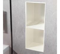 Paneles de nicho de ducha de acero inoxidable, armario de medicina de metal empotrado con agujero de drenaje, solución de almacenamiento para baño y cocina