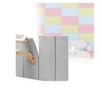 Paneles De Pared 3D Autoadhesivos, Cabecero Tapizado con Acolchado Anticolisión, Decoración Insonorizada For Dormitorio Y Sala De Estar, Juego De 4/10(Color3,4 Pieces)