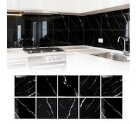 Paneles de Pared 3D Autoadhesivos Con Aspecto Piedra Negra, Vinilos de Pared Decorativos Azulejos Impermeables, Revestimiento 30 X 30 CM Estudios Grabación, Salas Juegos, Hogares, Oficinas, 10 Unidade