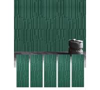 Paneles de Pared 3D con diseño de Listones (Paquete de 4, 6, 8 y 10 Unidades), de ladrillo, Ideales para Interiores y Exteriores, con Textura de 61 x 119 cm, Ideales para baños (Verde, 5 Uni