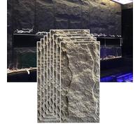 Paneles de Pared 3D de Piedra Natural, 8 Piezas, Impermeables, Decorativos para Exteriores, para Uso Interior y Exterior.