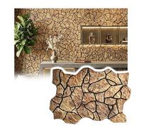 Paneles De Pared 3D Efecto Piedra, Revestimiento PU Textura Roca Para Interior Y Exterior, Friso Decorativo Ligero Y Realista PFCDZDU(C,50.7x25.9in-20pcs)