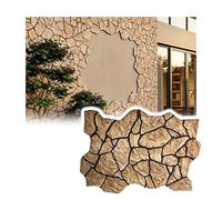 Paneles De Pared 3D Efecto Piedra, Revestimiento PU Textura Roca Para Interior Y Exterior, Friso Decorativo Ligero Y Realista PFCDZDU(I,50.7x25.9in-10pcs)