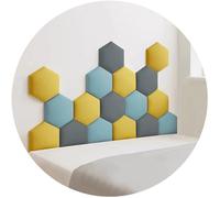 Paneles de pared acolchados 3D para habitaciones infantiles, cabecero autoadhesivo, acolchado de espuma anticolisión, decoración de pared moderna, decoración de cabecera segura y elegante