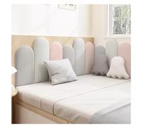 Paneles de pared acolchados, cabecero de despegar y pegar, pegatinas de pared 3D anticolisión para habitaciones de niños y salas de juegos, acolchado decorativo de pared