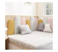 Paneles de pared acolchados, cabecero de despegar y pegar, pegatinas de pared 3D anticolisión para habitaciones de niños y salas de juegos, acolchado decorativo de pared