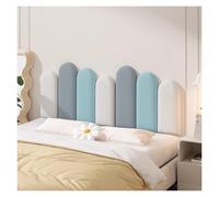 Paneles de pared acolchados de tela para niños, cabecero de protección 3D, azulejos suaves decorativos para dormitorio, 200 x 55 cm, autoadhesivos