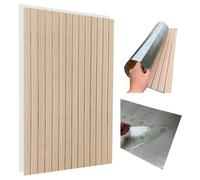 Paneles de pared autoadhesivos, 100 x 60 cm, PVC + espuma de polietileno de 2,8 mm, aspecto de madera beige/marrón, paneles decorativos 3D para salón, dormitorio, cocina, baño, lavable y resistente al