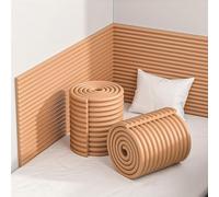 Paneles de pared autoadhesivos 3D anticolisión, acolchado de cabecero para dormitorio, tatami, guardería, cojín de espuma gruesa antigolpes para niños con autismo, fácil de cortar y limpiar