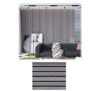 Paneles de pared autoadhesivos 3D con veta de madera, revestimiento de pared de PVC autoadhesivo for fondo de TV con efecto ladrillo impermeable y paneles de techo.(A,40x300cm)