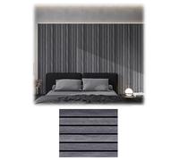 Paneles de pared autoadhesivos 3D con veta de madera, revestimiento de pared de PVC autoadhesivo for fondo de TV con efecto ladrillo impermeable y paneles de techo.(C,40x300cm)