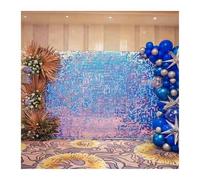 Paneles de Pared Brillantes Paneles de Pared con Lentejuelas Brillantes, Dorados y Negros Mate, for Decoraciones cumpleaños, Bodas matrimonios, 9, 12, 16 18 Unidades(Color 1,9pcs)