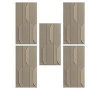 Paneles de Pared con Efecto Piedra, Paneles de Pared de PU con Textura geométrica a Rayas 3D, baldosas de Techo Grandes de 60 x 120 cm para decoración de vestíbulos de hoteles y hogares, mar