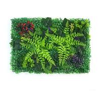 Paneles de pared de césped artificial para crear espacios personalizados, material impermeable e inodoro (B)