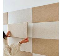 Paneles de pared de fieltro grandes de 11.8 x 23.6 pulgadas, tablero de insonorización autoadhesivo, decoración de pared acolchada suave, ideal para dormitorios y cabeceros, alternativa a tablero de