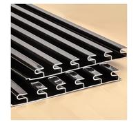 Paneles de pared de listones, tablero de clavija de almacenamiento de herramientas con 20 ganchos, estante de pared entrelazado for exhibición de tienda minorista de taller de cocina, 2 uds.(120cm/47.
